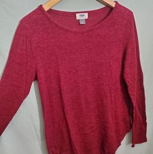 Thick red long sleeve shirt